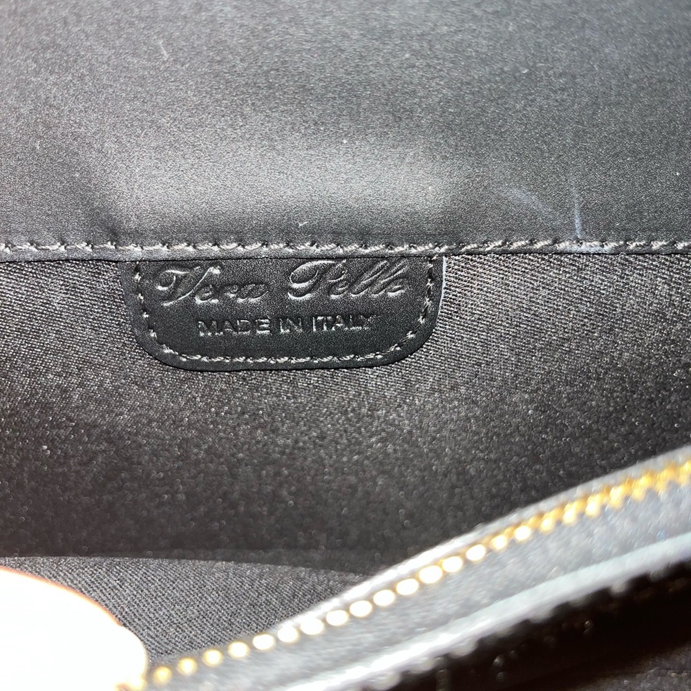 Vera Pelle black bag or crossbody bag - Picture 8 of 9